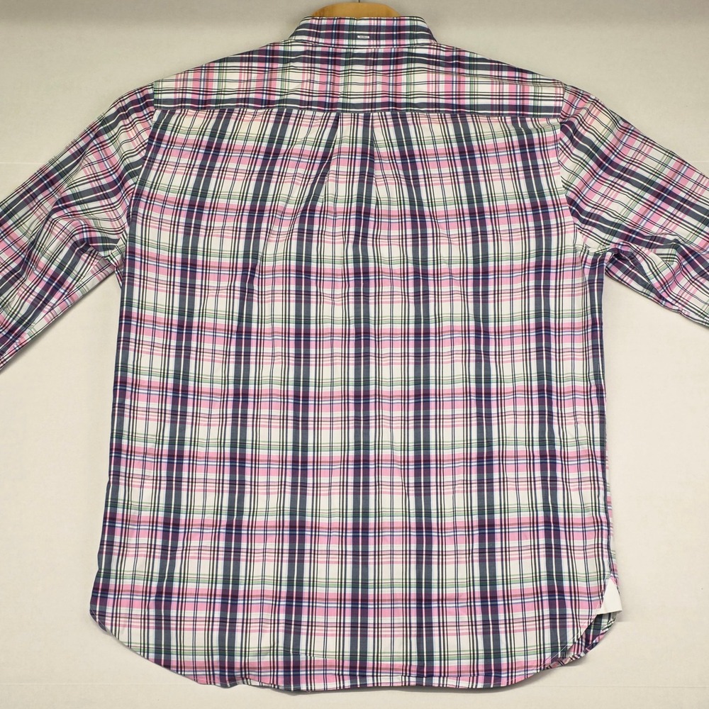 Brooks‎ Brothers Plaid Shirt Men's XL Pink Blue Green White Long Sleeve Casual - Picture 3 of 7